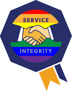 reliable credit logo supporting pride month